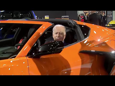 WATCH: Biden Revs Up Gasoline-Powered Corvette