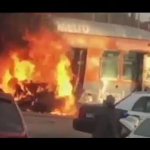 Fiery Automobile Break Caught on Digital camera