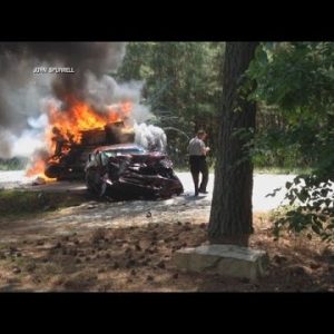 Navy Captain Saves Lives in Fiery North Carolina Vehicle Wreck (VIDEO)