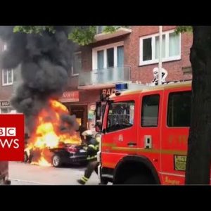 G20 SUMMIT: Burning automobiles and water cannon – BBC News