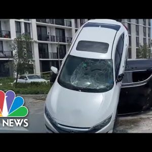 Tornado with 130 mph winds flips automobiles and damages properties in Florida