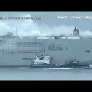 Cargo Ship Rotund of Vehicles Catches Fire off Dutch Wing