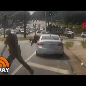 Speeding Car Drags Officer Onto Georgia Highway | TODAY