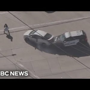 WATCH: Pedestrian struck all the blueprint via California police pursuit